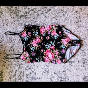 ** Floral bodysuit, never worn size small